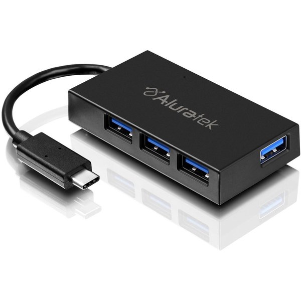 Aluratek 4-Port Usb 3.1 Type-C Hub AUHC0304F